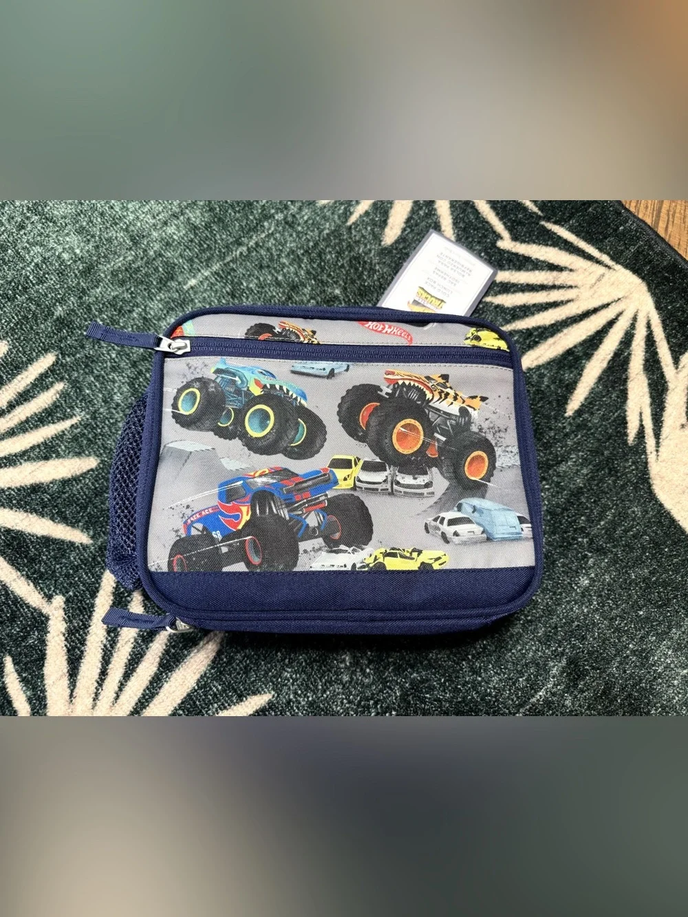 NWT Pottery Barn Kids Hot Wheels Monster Truck Lunch Box